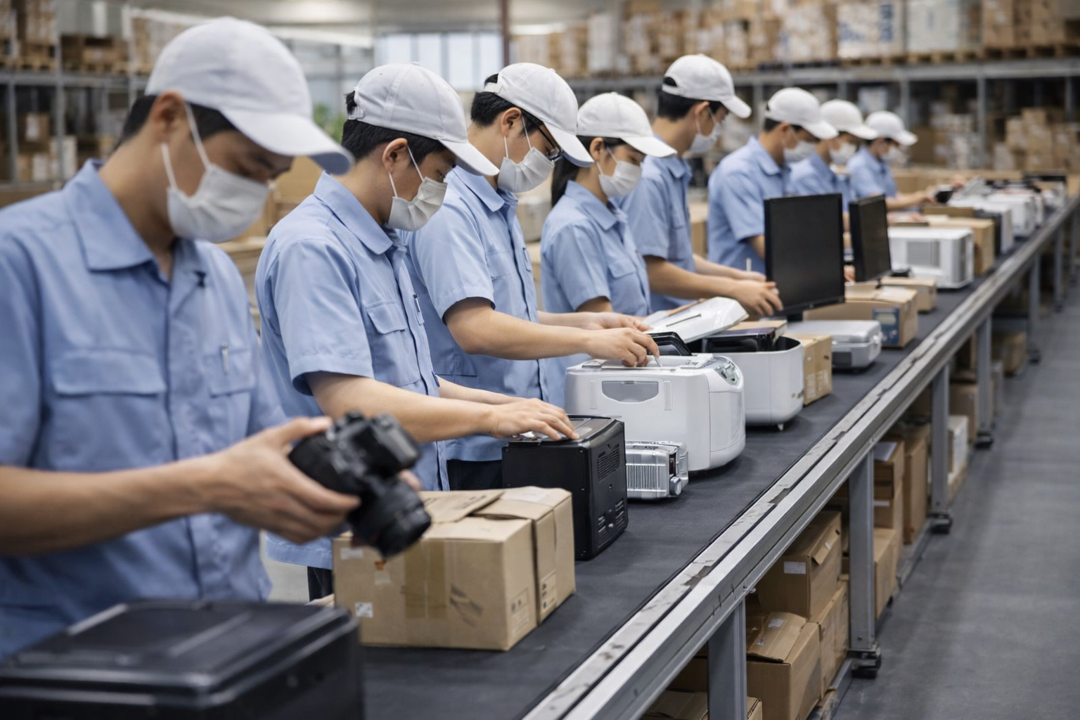 検品作業の様子